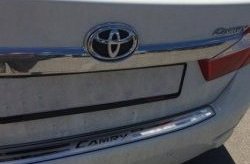 4 199 р. Защитная накладка на задний бампер СТ Toyota Camry XV55 1-ый рестайлинг (2014-2017)  с доставкой в г. Таганрог. Увеличить фотографию 2