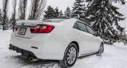 3 599 р. Диффузор заднего бампера Sport Toyota Camry XV50 дорестайлинг (2011-2014) (Под окраску, Неокрашенный)  с доставкой в г. Таганрог. Увеличить фотографию 2