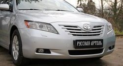 1 169 р. Реснички на фары RA (укороченные) Toyota Camry XV40 дорестайлинг (2006-2008) (Неокрашенные)  с доставкой в г. Таганрог. Увеличить фотографию 3