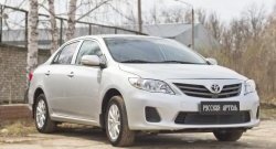 1 799 р. Защитная сетка решетки переднего бампера РА  Toyota Corolla  E150 (2009-2013) седан рестайлинг  с доставкой в г. Таганрог. Увеличить фотографию 5