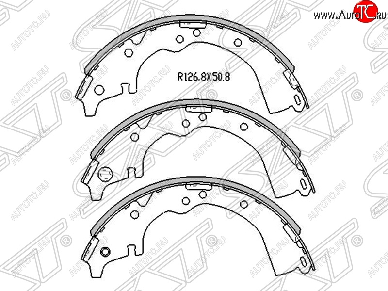 1 759 р. Колодки тормозные SAT (задние) Toyota Estima XR10,XR20 (1990-1999)  с доставкой в г. Таганрог