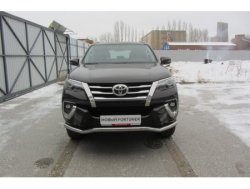 16 949 р. Защита переднего бампера Slitkoff (Ø 57 мм, волна)  Toyota Fortuner  AN160 (2015-2020) дорестайлинг (Нержавеющая сталь)  с доставкой в г. Таганрог. Увеличить фотографию 1