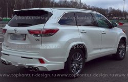 12 999 р. Комплект накладок на колёсные арки TopKontur Design Toyota Highlander XU50 дорестайлинг (2013-2017)  с доставкой в г. Таганрог. Увеличить фотографию 3