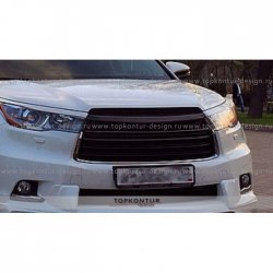 5 399 р. Решётка радиатора TopKontur Design Toyota Highlander XU50 дорестайлинг (2013-2017)  с доставкой в г. Таганрог. Увеличить фотографию 3