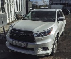 5 399 р. Решётка радиатора TopKontur Design Toyota Highlander XU50 дорестайлинг (2013-2017)  с доставкой в г. Таганрог. Увеличить фотографию 5