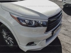 5 399 р. Решётка радиатора TopKontur Design Toyota Highlander XU50 дорестайлинг (2013-2017)  с доставкой в г. Таганрог. Увеличить фотографию 6