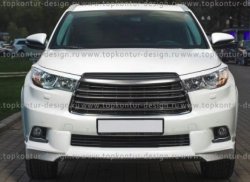 5 399 р. Решётка радиатора TopKontur Design Toyota Highlander XU50 дорестайлинг (2013-2017)  с доставкой в г. Таганрог. Увеличить фотографию 7