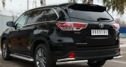 37 749 р. Широкая защита порогов SLITKOFF Toyota Highlander XU50 дорестайлинг (2013-2017)  с доставкой в г. Таганрог. Увеличить фотографию 3