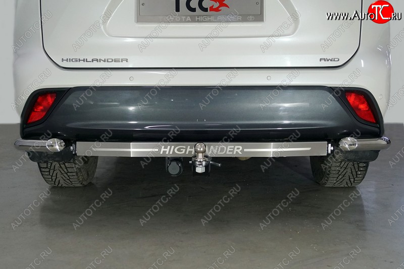 21 399 р. Фаркоп (тягово-сцепное устройство) TCC надпись Highlander  Toyota Highlander  XU70 (2020-2025) (Оцинкованный, шар E - оцинкованный)  с доставкой в г. Таганрог