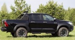 9 999 р. Молдинги дверей RA (комплект)  Toyota Hilux  AN120 (2016-2020) дорестайлинг (Поверхность глянец (под окраску), Неокрашенные)  с доставкой в г. Таганрог. Увеличить фотографию 5