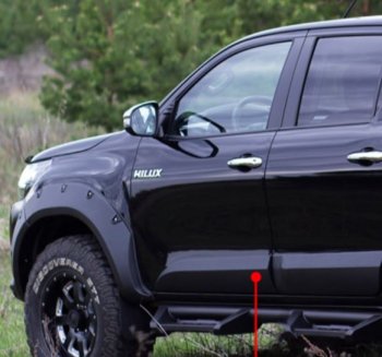 Молдинг двери RA (передний левый) Toyota (Тойота) Hilux (Хайлюкс)  AN120 (2016-2020) AN120 дорестайлинг