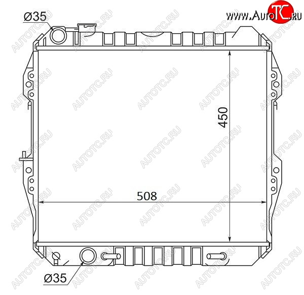 12 449 р. Радиатор двигателя SAT  Toyota Hilux Surf  N120,N130 (1989-1991) 5 дв. дорестайлинг  с доставкой в г. Таганрог