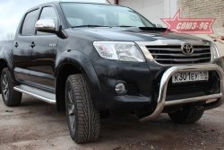 20 429 р. Защита переднего бампера Souz-96 (d76)  Toyota Hilux  AN20,AN30 (2011-2016)  2-ой рестайлинг  с доставкой в г. Таганрог. Увеличить фотографию 1