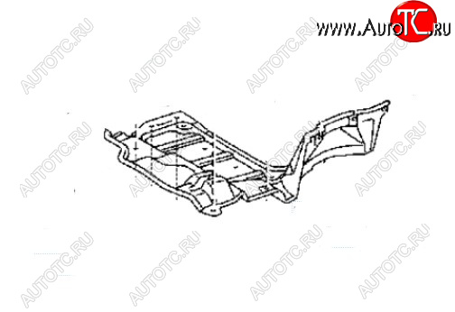 1 899 р. Левая защита двигателя (пыльник) SAT  Toyota Ipsum  ACM20 (2001-2003) дорестайлинг  с доставкой в г. Таганрог