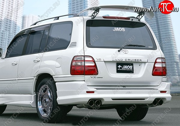 11 949 р. Накладка на задний бампер JAOS Toyota Land Cruiser 100 дорестайлинг (1998-2002) (Неокрашенная)  с доставкой в г. Таганрог