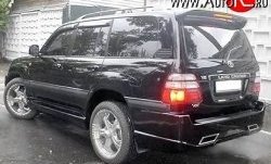 14 949 р. Пороги накладки Hunter Toyota Land Cruiser 100 дорестайлинг (1998-2002) (Неокрашенные)  с доставкой в г. Таганрог. Увеличить фотографию 2