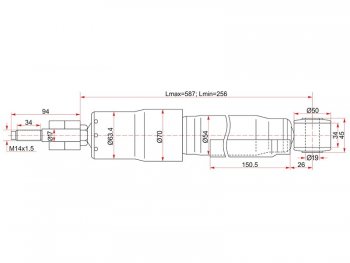 2 769 р. Амортизатор задний LH=RH SAT  Toyota Land Cruiser  100 (1998-2007) дорестайлинг, 1-ый рестайлинг, 2-ой рестайлинг  с доставкой в г. Таганрог. Увеличить фотографию 1