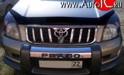 3 689 р. Дефлектор капота NovLine  Toyota Land Cruiser Prado  J120 (2002-2009)  с доставкой в г. Таганрог. Увеличить фотографию 1