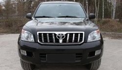 1 249 р. Реснички RA на фары Toyota Land Cruiser Prado J120 (2002-2009) (Неокрашенные)  с доставкой в г. Таганрог. Увеличить фотографию 3