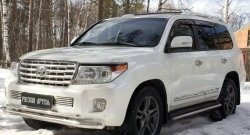 959 р. Реснички на фары RA  Toyota Land Cruiser  200 (2012-2015) 1-ый рестайлинг (Неокрашенные)  с доставкой в г. Таганрог. Увеличить фотографию 4