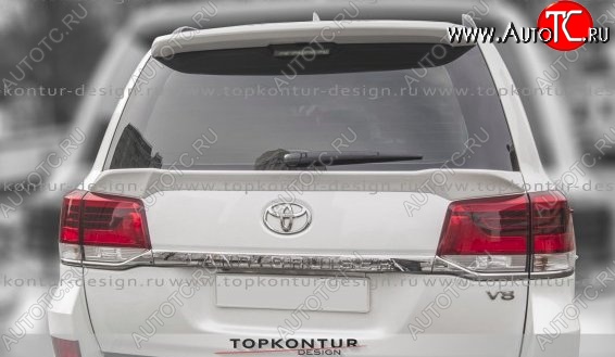 8 149 р. Спойлер TopKontur Design (нижний) Toyota Land Cruiser 200 1-ый рестайлинг (2012-2015) (Неокрашенный)  с доставкой в г. Таганрог