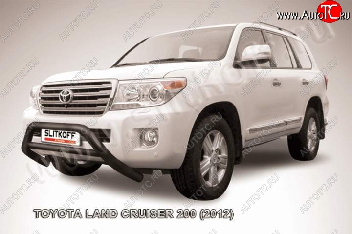 27 799 р. Кенгурятник d76 низкий широкий с перемычкой  Toyota Land Cruiser  200 (2012-2015) 1-ый рестайлинг (Цвет: серебристый)  с доставкой в г. Таганрог