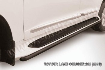 Защита штатного порога d42 Slitkoff Toyota (Тойота) Land Cruiser (Лэнд)  200 (2012-2015) 200 1-ый рестайлинг