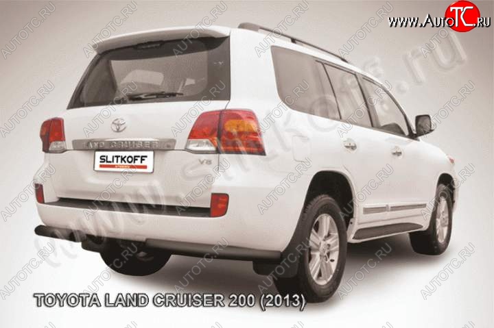 10 999 р. Уголки d76  Toyota Land Cruiser  200 (2012-2015) 1-ый рестайлинг (Цвет: серебристый)  с доставкой в г. Таганрог