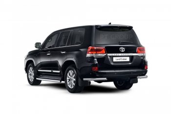 Защита заднего бампера Petroil Tuning (уголки, d63) Toyota (Тойота) Land Cruiser (Лэнд)  200 (2015-2021) 200 2-ой рестайлинг ()