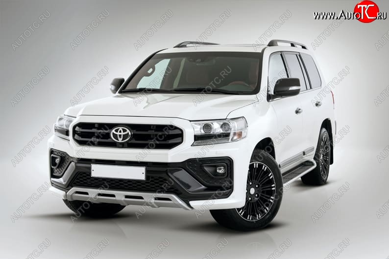 54 999 р. Бампер передний THOR Toyota Land Cruiser 200 2-ой рестайлинг (2015-2021) (Неокрашенный)  с доставкой в г. Таганрог