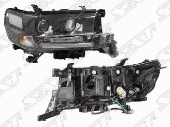 Правая фара передняя SAT LED EXECUTIVE BLACK/WHITE Toyota (Тойота) Land Cruiser (Лэнд)  200 (2015-2021) 200 2-ой рестайлинг