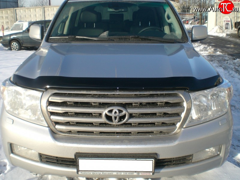 3 599 р. Дефлектор капота NovLine  Toyota Land Cruiser  200 (2007-2012) дорестайлинг  с доставкой в г. Таганрог