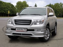 16 649 р. Накладка на передний бампер JAOS Toyota Land Cruiser 200 дорестайлинг (2007-2012) (Неокрашенная)  с доставкой в г. Таганрог. Увеличить фотографию 4