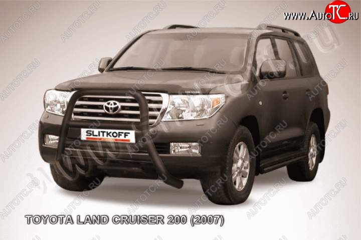 43 849 р. Кенгурятник d76 высокий  Toyota Land Cruiser  200 (2007-2012) дорестайлинг (Цвет: серебристый)  с доставкой в г. Таганрог