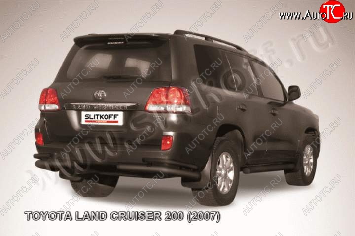 13 099 р. Уголки d76+d42 двойные Toyota Land Cruiser 200 дорестайлинг (2007-2012) (Цвет: серебристый)  с доставкой в г. Таганрог