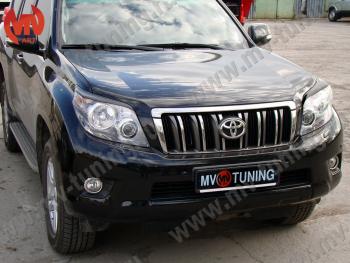 1 599 р. Реснички на фары JAOS  Toyota Land Cruiser Prado  J150 (2009-2013) дорестайлинг (Неокрашенные)  с доставкой в г. Таганрог. Увеличить фотографию 5