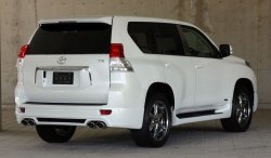 14 099 р. Пластиковые пороги Mz SPEED Toyota Land Cruiser Prado J150 дорестайлинг (2009-2013)  с доставкой в г. Таганрог. Увеличить фотографию 2