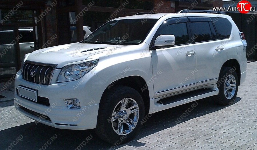 14 099 р. Пластиковые пороги Mz SPEED Toyota Land Cruiser Prado J150 дорестайлинг (2009-2013)  с доставкой в г. Таганрог