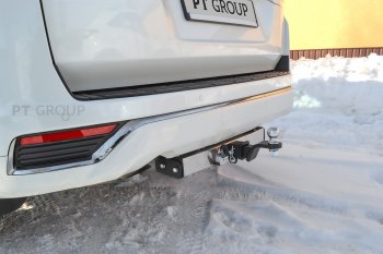 16 499 р. Фаркоп Petroil Tuning (съемный квадрат)  Toyota Land Cruiser  J300 (2021-2025) дорестайлинг (с нержавеющей накладкой)  с доставкой в г. Таганрог. Увеличить фотографию 5