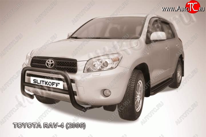 16 999 р. Кенгурятник d57 низкий Toyota RAV4 XA305 5 дв. дорестайлинг (2005-2009) (Цвет: серебристый)  с доставкой в г. Таганрог