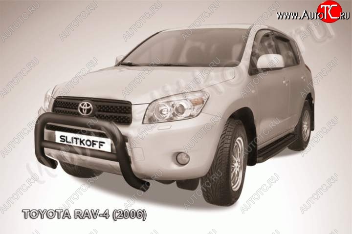 23 549 р. Кенгурятник d76 низкий  Toyota RAV4  XA305 (2005-2009) 5 дв. дорестайлинг (Цвет: серебристый)  с доставкой в г. Таганрог