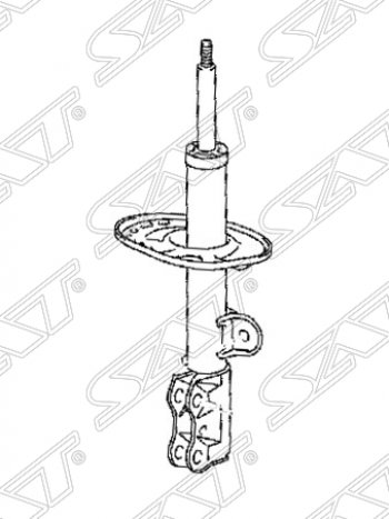 Правый амортизатор передний SAT Toyota RAV4 XA30 5 дв. удлиненный 1-ый рестайлинг (2009-2010)