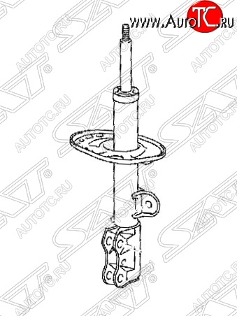 3 399 р. Правый амортизатор передний SAT Toyota RAV4 XA30 5 дв. удлиненный 1-ый рестайлинг (2009-2010)  с доставкой в г. Таганрог