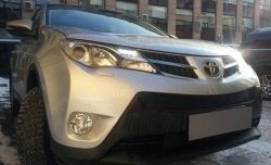 1 469 р. Сетка верхнего воздухозаборника переднего бампера Russtal  Toyota RAV4  XA40 (2012-2015) 5 дв. дорестайлинг (черная)  с доставкой в г. Таганрог. Увеличить фотографию 2