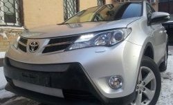 1 539 р. Сетка верхнего воздухозаборника переднего бампера Russtal  Toyota RAV4  XA40 (2012-2015) 5 дв. дорестайлинг (хром)  с доставкой в г. Таганрог. Увеличить фотографию 3