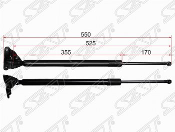 Правый упор крышки багажника SAT (газовый) Toyota (Тойота) RAV4 (рав)  XA40 (2012-2019) XA40 5 дв. дорестайлинг, 5 дв. рестайлинг