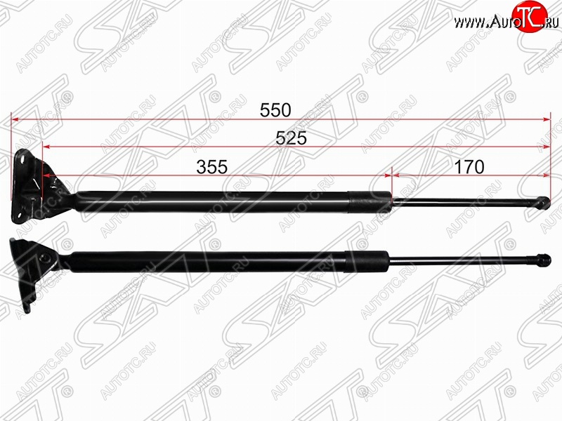 1 159 р. Правый упор крышки багажника SAT (газовый)  Toyota RAV4  XA40 (2012-2019) 5 дв. дорестайлинг, 5 дв. рестайлинг  с доставкой в г. Таганрог