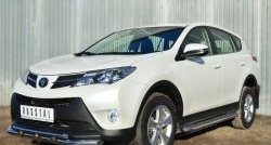 26 399 р. Широкая защита порогов SLITKOFF Toyota RAV4 XA40 5 дв. дорестайлинг (2012-2015)  с доставкой в г. Таганрог. Увеличить фотографию 3