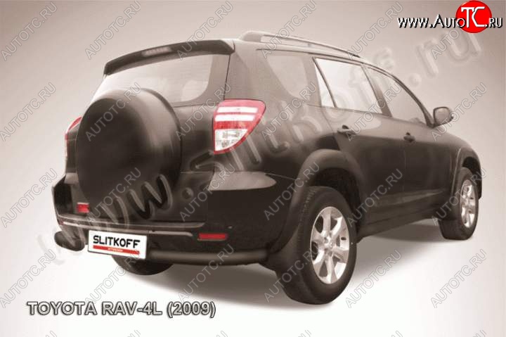 7 499 р. Уголки d76  Toyota RAV4  XA30 (2009-2010) 5 дв. удлиненный 1-ый рестайлинг (Цвет: серебристый)  с доставкой в г. Таганрог