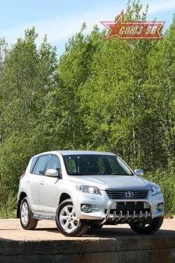 Защита переднего бампера Souz-96 (d60) Toyota RAV4 XA30 5 дв. удлиненный 2-ой рестайлинг (2010-2013)